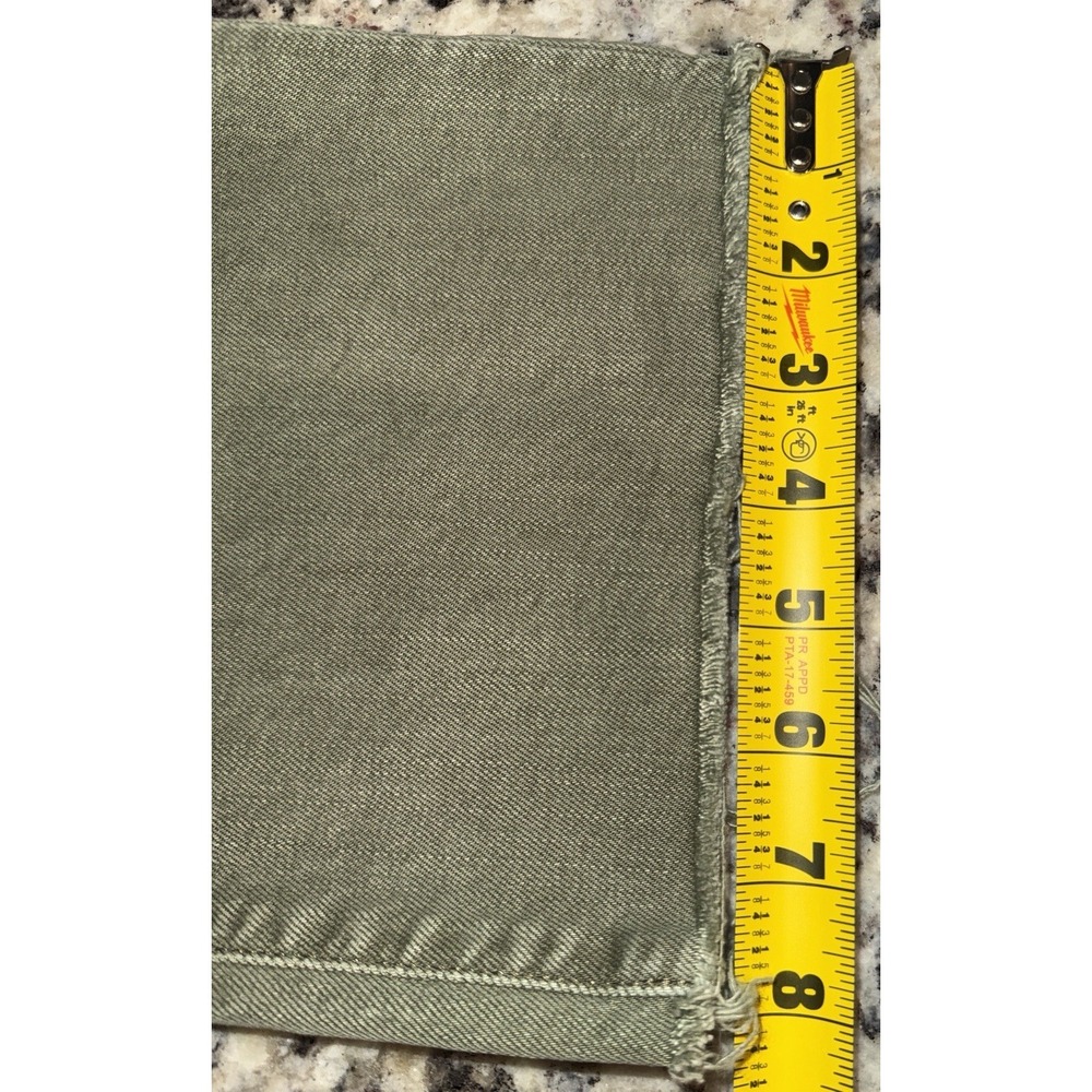 Joe's Jeans The Blake High Rise Wide Leg Crop Jeans Burnt Olive Green Size 26 - Picture 9 of 11